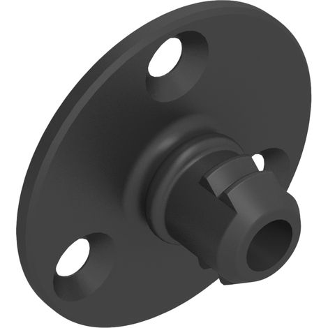 Clip mâle 15kg a visser pc-svmx - Pour panneau d'épaisseur mini : 19 mm - Charge : 15 kg - Décor : Noir - Fixation : A visser - Matériau : Acétal / copolymère - FASTMOUNT (1/2)