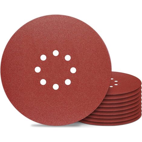 Schleifpapier 225mm Klett P150 10 Stück 8 Loch für Trockenbauschleifer (1/5)
