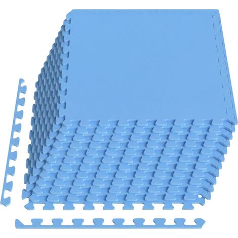 Pool Bodenschutzmatte 12 pcs Blau 4,32 m² EVA-Schaum vidaXL (1/5)