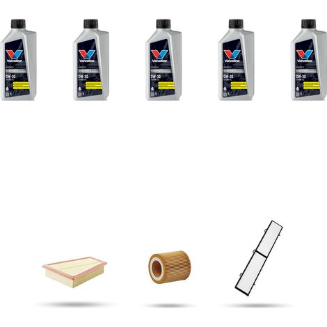 Kit tagliando 3 FILTRI e 5L OLIO compatibile con Bmw x1 (E84) 20i 135kw dal 2011 (1/5)