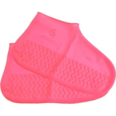 Telo copribagagliaio in silicone impermeabile con design antiscivolo e materiale riciclabile, adatto all'uso esterno in caso di pioggia e fango (rosso rosa S) (1/5)