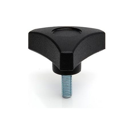Bouton de serrage RS PRO M6 x 20 x 20mm Thermoplastique ( Prix pour Paquet de 10 )