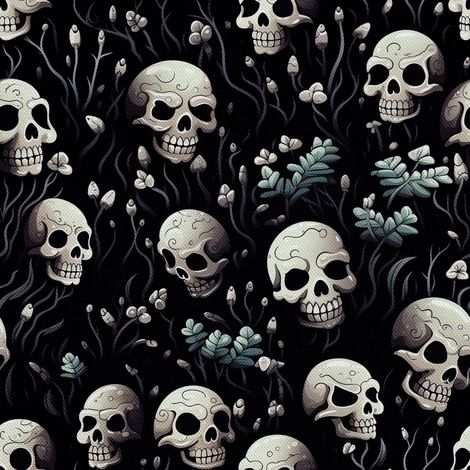 Tela decorativa para exteriores Oxford - Motivo de calavera I DX4328 (1/5)