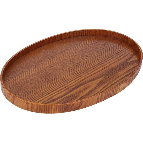 Plateau de service ovale, plateau de table pour la cuisine, assiette plate pour restaurant et hôtel