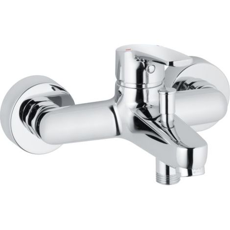 Aufputz-Wannenmischer Heinrich Schulte Alpha 100, Ausladung 152 mm, chrom - Z058406-00010 (1/3)