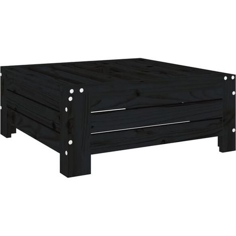Base de parasol en pin massif noir (1/5)