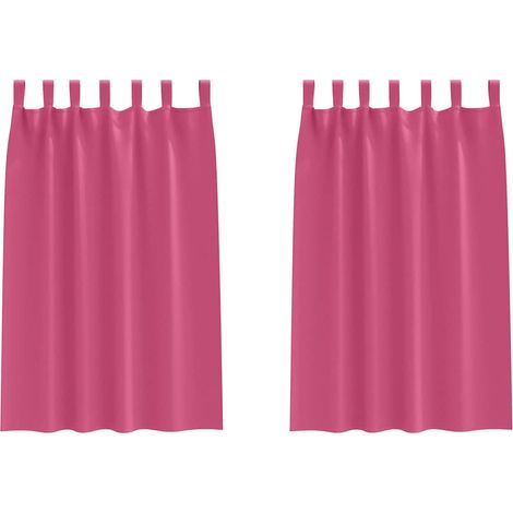 Maison Exclusive - Verdunkelungs-Vorhänge mit Ringen 2 pcs Helles