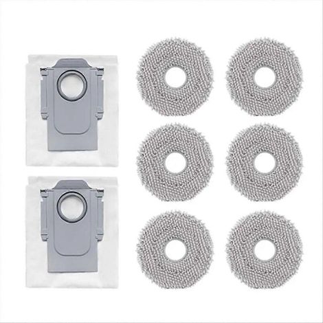 Sac à poussière Roborock Q Revo/Master/MaxV/Pro/S + pièces de rechange + chiffon de nettoyage + lingettes nettoyantes, kit complet de consommables (1/5)