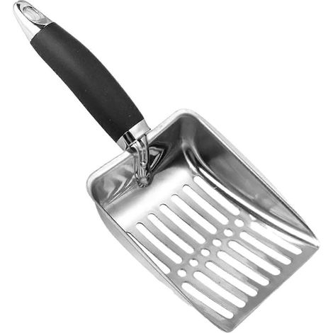 Pelle à litière pour chat, outil de nettoyage pour animaux de compagnie, produits pour animaux de compagnie, manche long en métal (1/5)