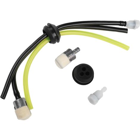 18/20 mm pour joint de réservoir et 3 filtres de tuyau pour débroussailleuses, kit complet pour conduite de carburant avec évent de retour d'aspiration, tondeuse à gazon pour pièces de (1/5)