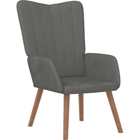 Maison Exclusive - Relaxsessel Dunkelgrau Samt (1/5)