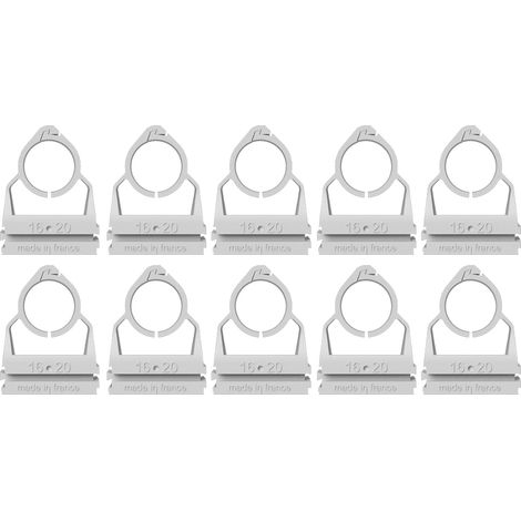 Sachet de 10 CLIPEA Gris Ø16-20 mm - RAM (1/2)