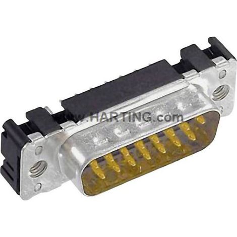 Embase SUB-D mâle 9 pôles Harting 09 65 161 6712 180 ° à souder 1 pc(s) (1/2)