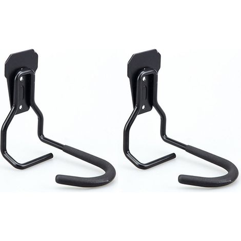Ganci per biciclette da parete per garage in metallo resistente, in due pezzi, con bulloni inclusi. (1/5)