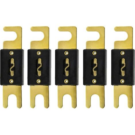 5 X 150A Fusible ANL Voiture Automobile l'audio Puissance sécurité protéger Tube de Verre plaqué Or Protection (1/5)