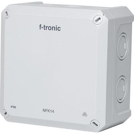 F-TRONIC FR-Abzweigkasten Neptun Compact, 140x140x81 mm, grau