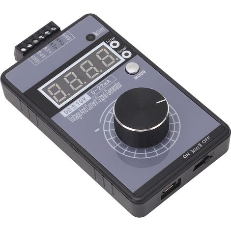 Générateur de signaux tension courant ±10V 0-22mA portable simulateur analogique haute précision pour test et débogage automate armoire électrique (1/5)