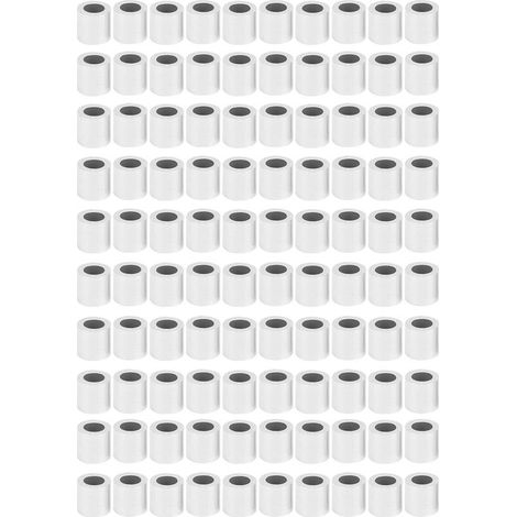 Manchon de boucle de sertissage en aluminium, trou rond M6, câble métallique en acier, fournitures industrielles, 100 pièces (1/5)