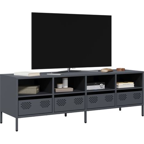 TV-Schrank Anthrazit 135x39x43,5 cm Kaltgewalzter Stahl