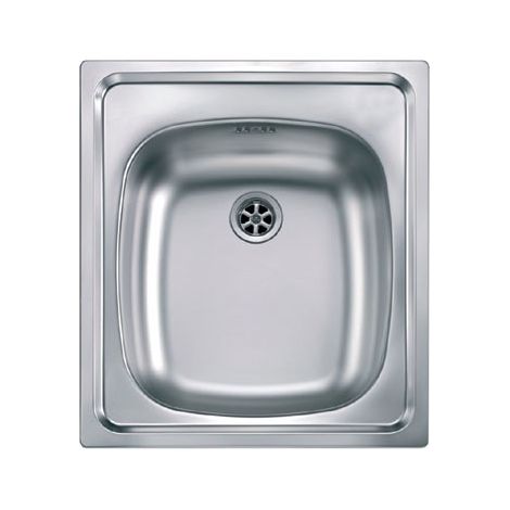 CM 011934XCSSX Cinzia Lavello da Incasso 1 Vasca 44x50 cm Acciaio Inox AISI 304 Sopratop Piletta 2'' colore Inox (1/5)
