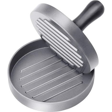 Hamburgerpresse aus lebensmittelechtem Edelstahl mit ABS-Griff, antihaftbeschichtete Hamburgerpresse (1/5)