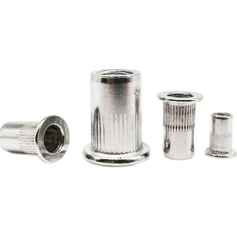 10/20/40 inserts à rivet en aluminium tête plate M3 M4 M5 M6 M8 (1/5)