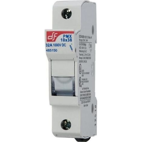 Interrupteur-sectionneur, porte-fusible PMX 1P pour fusibles 10x38, 1000 V CC, 32 A, pour installations photovoltaïques 485150