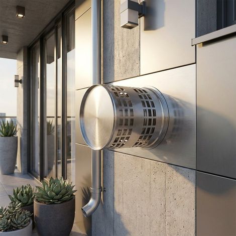 Griglia Aspirazione / Scarico Inox Ø 60/100