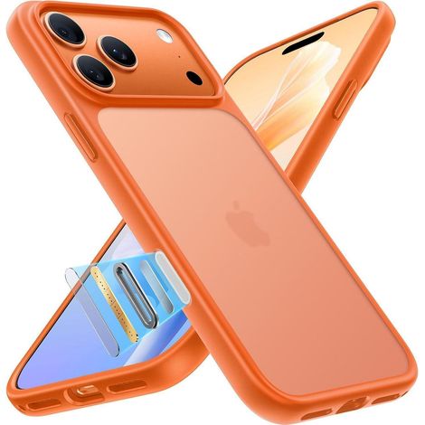 Handyhülle iPhone 17 Pro stoßfest Kameraknopf iPhone 17 Pro Orange (1/5)