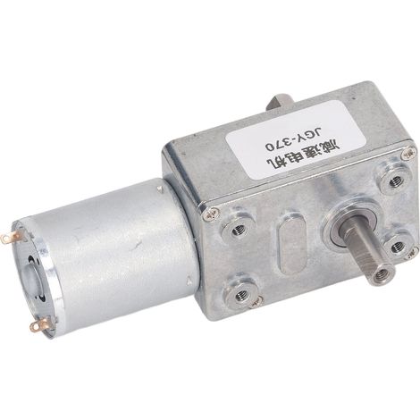 25 kg·cm 12 V 18 U/min Doppelwellen-Schneckengetriebemotor (12 mm) mit Selbsthemmung und Reversierfunktion für Öfen, Waschmaschinen und Gardinen (1/5)