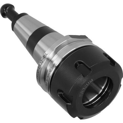 Mandrin équilibré ISO30 ER32-45L G2.5 30000RPM pour fraiseuses CNC, en acier inoxydable avec rivets de fixation. (1/5)