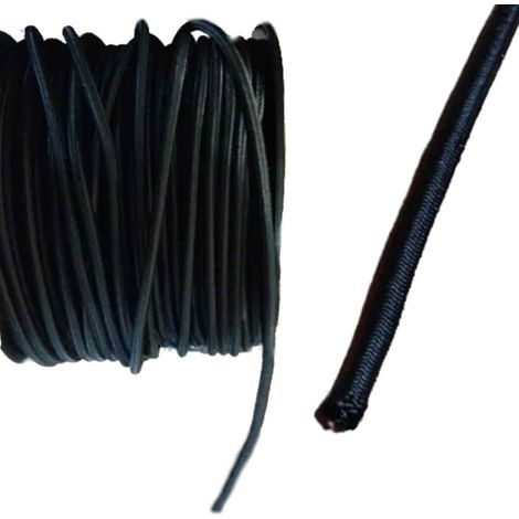 Expanderseil 10mm, schwarz, 5 Meter - Gummiseil für Plane & Anhängernetz