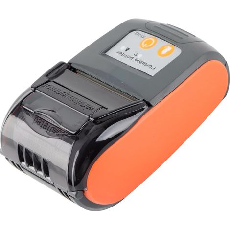 Imprimante d'étiquettes, imprimante Thermique Bluetooth 4.0 203DPI 50-89.9mm / s imprimante portative de Facture de Taxi de reçu d'étiquette d'expédition USB(Orange UE) (1/5)