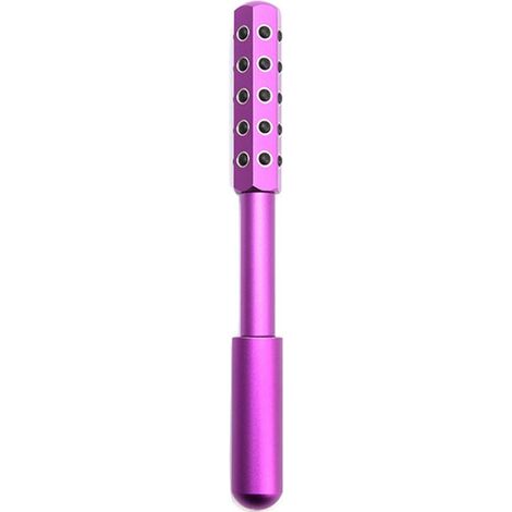 Radiance Roller – Belebender Massageroller aus Germaniumstein für Gesicht, Augen und Körper zur Hautstraffung, -festigung, Abschwellung, Anti-Aging und Entspannung (Lila) (1/5)