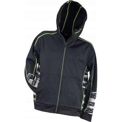 Sudadera con capucha negra Urgent 922 XL (1/4)