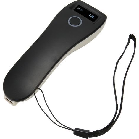Lecteur de codes-barres portable 2,4 GHz ou Bluetooth avec instructions vocales, 120 images/seconde, mémoire de 900 000 codes-barres, compatible avec les codes 1D, 2D et QR.