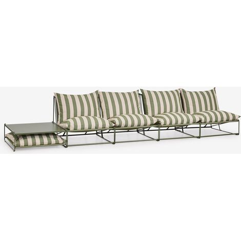 Conjunto de jardín con sofá modular de 4 piezas y mesa auxiliar convertible Amaro SKLUM        (1/5)