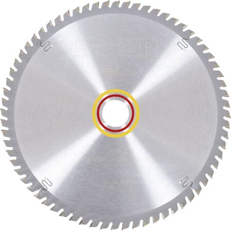 Stier – Lame de scie circulaire 260mm – Alésage 30mm – Denture alternée 68 dents – Pour bois dur et panneaux de particules – Coupe nette - BOIS 260 X