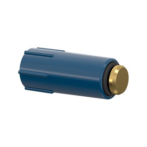 Flamco Baustopfen m. Messing-Gewinde, blau G1/2a Kunststoff, MS, F22309 (1/3)