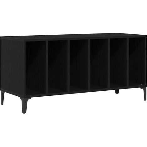 Maison Exclusive - Mueble para discos de vinilo Roble Negro 100 x