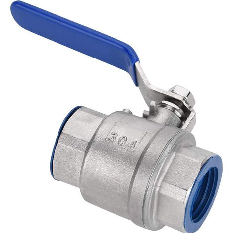 Full bore valve made of 304 stainless steel, 3/4" NPT female thread, two-piece design with high pressure resistance, ideal for plumbing and (1/5)