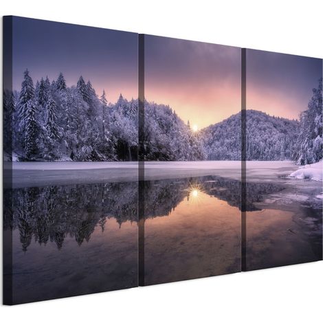 Quadro su tela italiana 90 x 60 cm trittico - stile classico - natura Quadro su tela italiana 120 x 80 cm trittico - stile classico - natura (1/5)
