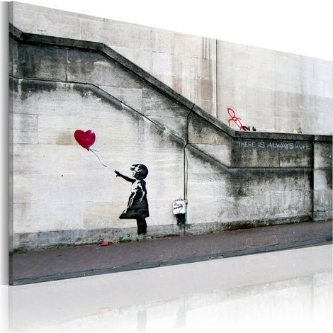 Quadro - C'e' sempre speranza (Banksy) - 60x40 (1/4)