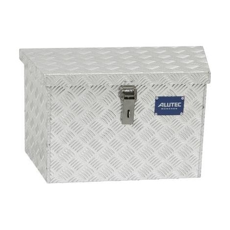 Alutec Trailer 51 cofano in lamiera argento, 51 litri