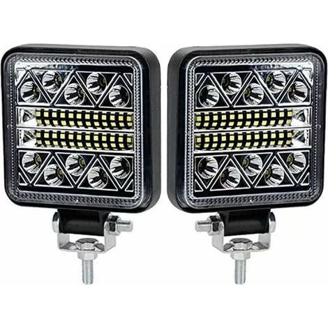 Phare de Travail LED 102W 10200LM Feux de Recul pour Voiture Tracteur Bateau Camion 12-24V 2 Pièces (1/4)