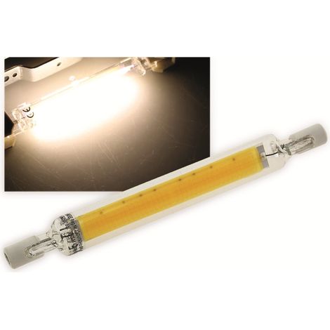 Lampe LED R7s CHILITEC, EEK : E, 8 W, 950 lm, 4200 K, blanc neutre, COB, 118 mm