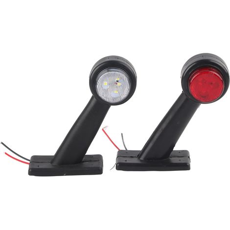 2 feux de position latéraux coudés à 12 LED 10V‑30V pour voiture et camion (X2)