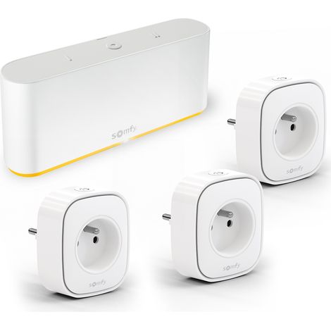 SOMFY 1871584 - Pack TaHoma switch + 3 prises connectées Zigbee - Pour centraliser et connecter votre logement