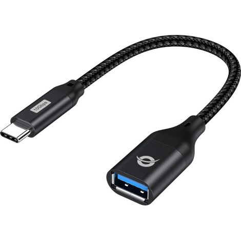 Conceptronic ABBY18B adattatore per inversione del genere dei cavi USB-C USB-A Nero (1/4)