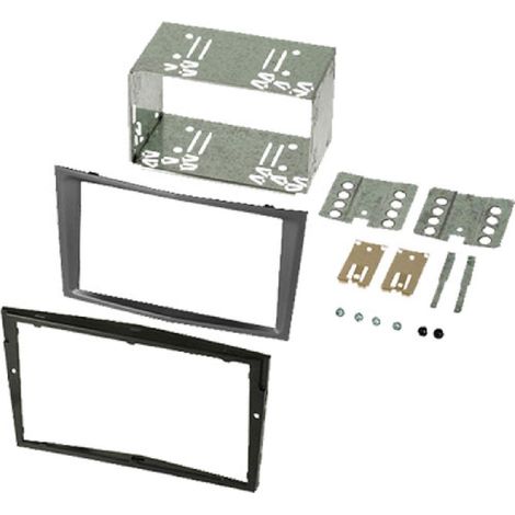 Kit Facade FA152.0MB compatible avec Opel Astra H Corsa D Zafira B -Noir brillant